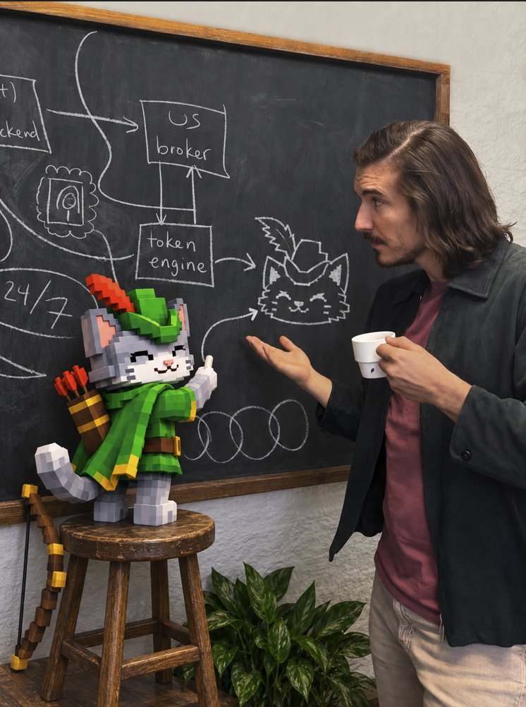 stoneyfrg's tweet photo. @vainxyz Looking for one with a community creating vids and games while the cat is in Robinhood app welcoming new frndz.. $ROBINCAT 

https://t.co/P2GCFD0kUH https://t.co/BFXYlr144J