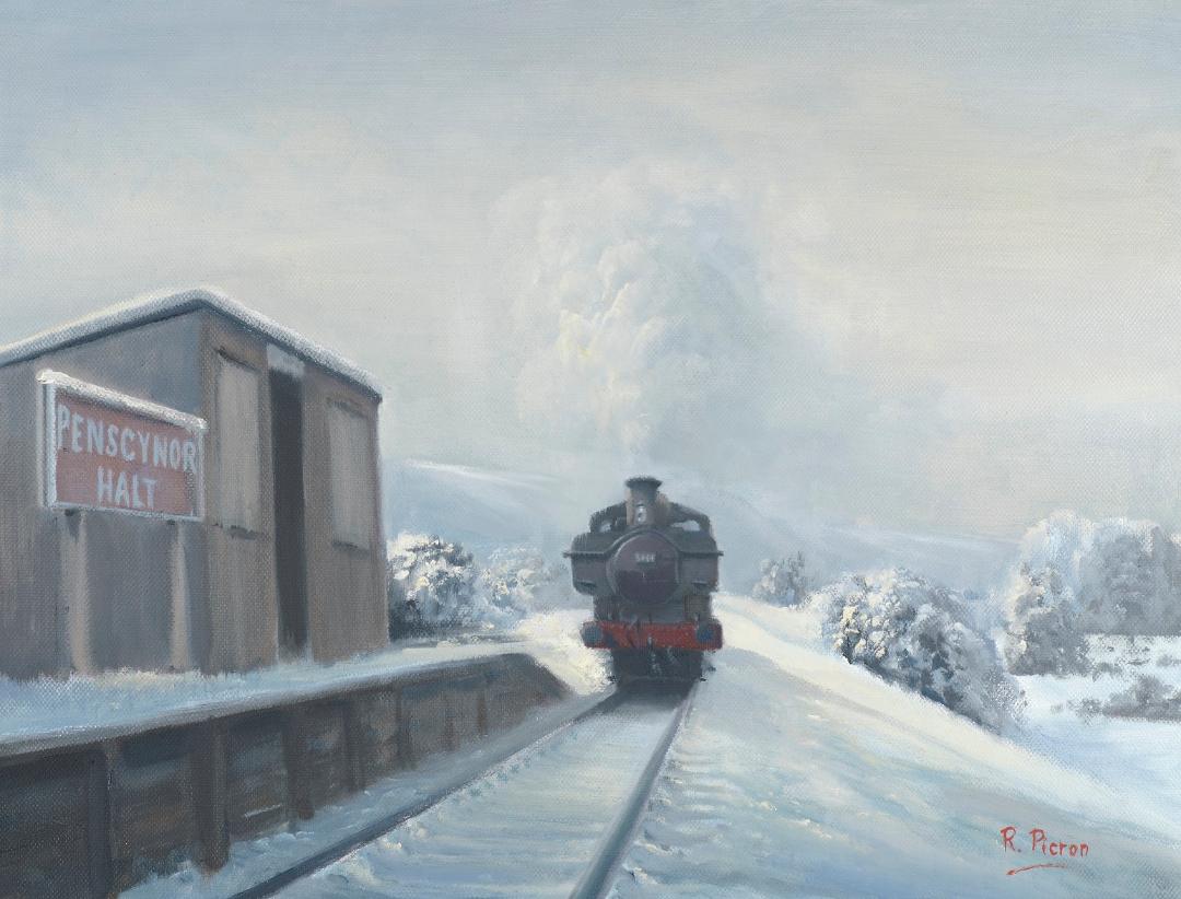 pictonart's tweet photo. Penscynor Halt. 
Oil on Canvas. 16" x 12"

Prints of this are available at - https://t.co/9hhTPQmX1Z

#Art #Painting #Steam #Railways https://t.co/ULxAkVwAEC