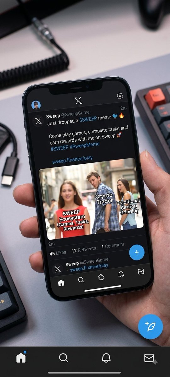 Shaanizi00's tweet photo. Just dropped a $SWEEP meme 🐦🔥 Come play games, complete tasks and earn rewards with me on Sweep 🚀 #SWEEP #SweepMeme https://t.co/PhLXx64tMx