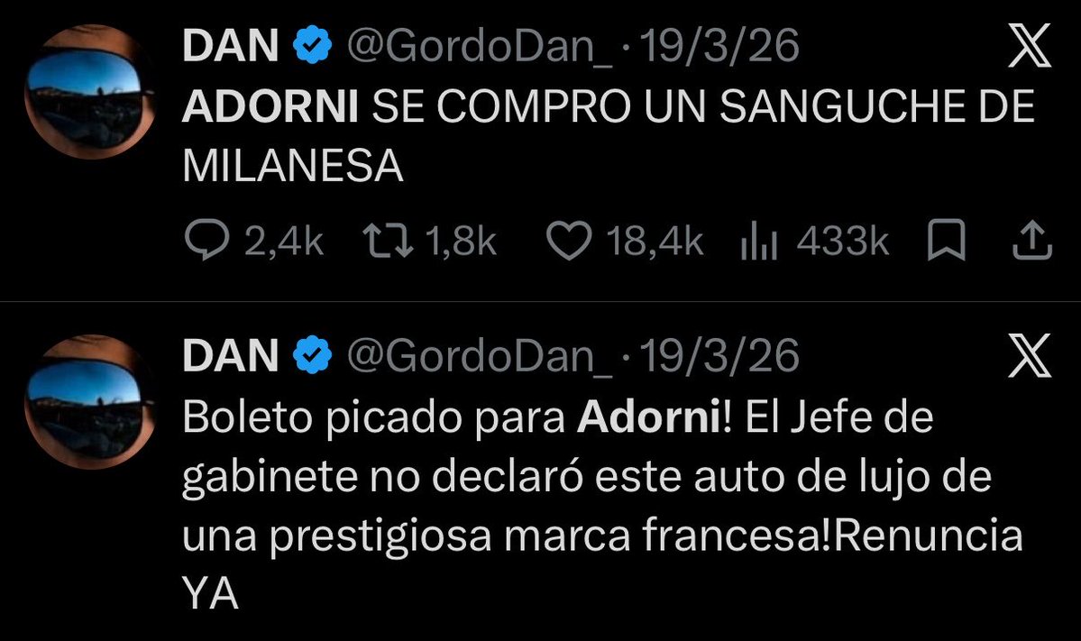 BederGera's tweet photo. Hola Gordo Dan, que paso que ya no haces mas chistes de Adorni? No es tan redituable que se den cuenta que mandaste a todos a votar a la casta? O te pusieron un sobre para que no digas nada? Sera que si Adorni cuenta todo estas al horno tambien vos? https://t.co/2cXsgTTXzo
