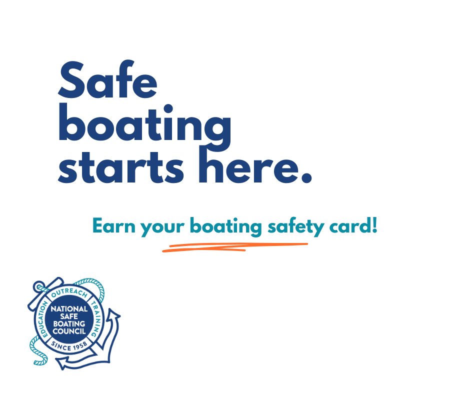 SafeBoatCouncil's tweet photo. Earn your boating safety card! Our online boater safety course is recognized by the @USCG, @NASBLA, and state boating agencies nationwide. Learn at your own pace and get the knowledge you need for a safer, more confident experience on the water: https://t.co/fImZlRvAyy https://t.co/oHJk2VeI4F