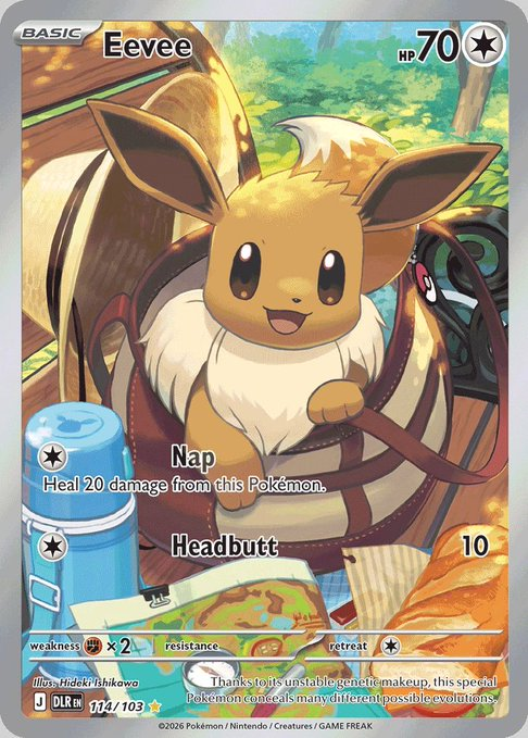 POKEMONAIBOT's tweet photo. NEW Eevee IR, Heat Rotom ex, Zinnia's Trust, and More English Cards Revealed from "Delta Reign!" 🐉 https://t.co/DseGmowOnx