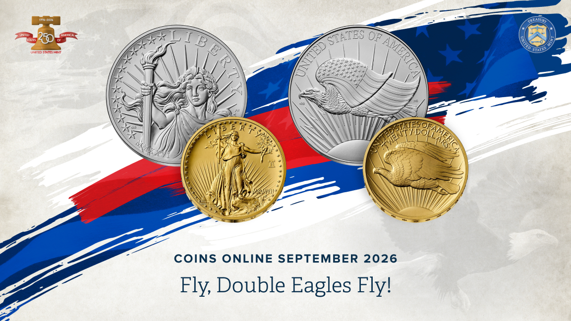 usmint's tweet photo. 🪙 The September edition of Coins Online is here!

Discover the story behind the legendary Saint-Gaudens Double Eagle, get a first look at Supergirl™ coins and medals, and test your FIFA World Cup 2026™ coin knowledge.

Read more: https://t.co/ih5dDo1onZ https://t.co/yV39ecsyvM