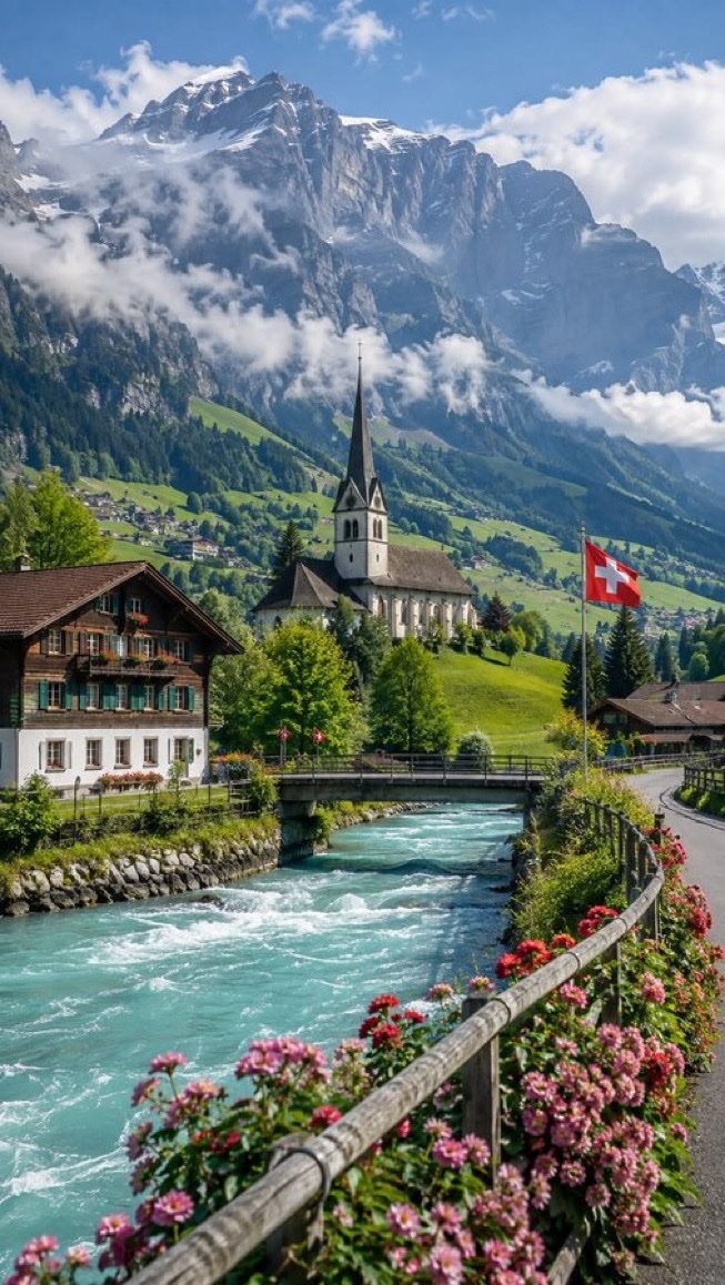 travelgirl_love's tweet photo. 【予算目安45万円〜】（6日間・1人）

🇨🇭スイス

絵本の中に迷い込んだみたいな、憧れのアルプス旅。

山々を眺めながら列車で移動して、緑に囲まれてのんびり過ごす休日、贅沢すぎる…🌿

予定を詰め込まず、好きな人と「綺麗だね」って言い合うだけの旅がしたい。。 https://t.co/NA7VM6ijqG