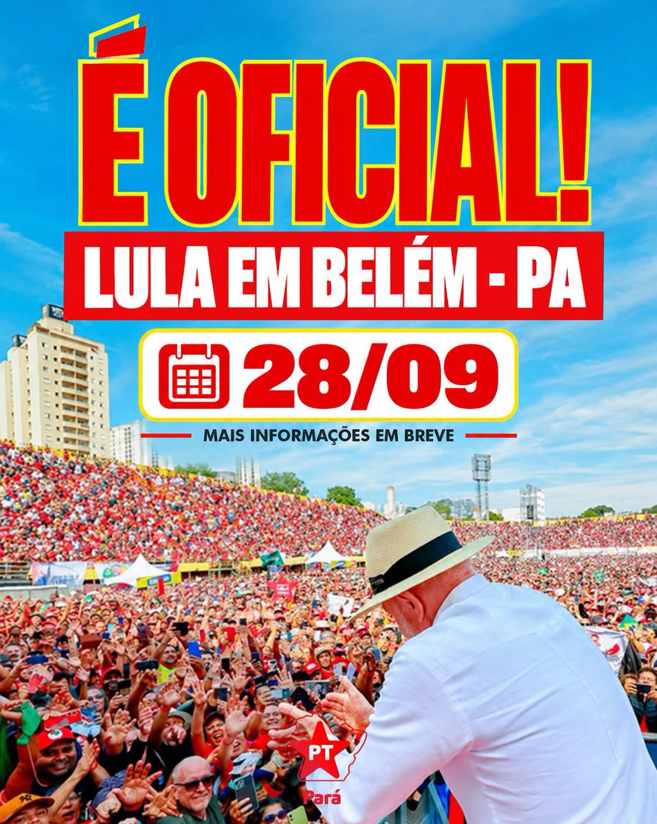 larismartinspt's tweet photo. É OFICIAL! PAINHO EM BELÉM NA PRÓXIMA SEGUNDA-FEIRA! Pega tua camisa vermelha, teu boné, bota a estrela no peito e vem com a gente! RUMO AO TETRA ⭐️🥹 https://t.co/h9VaNocErU