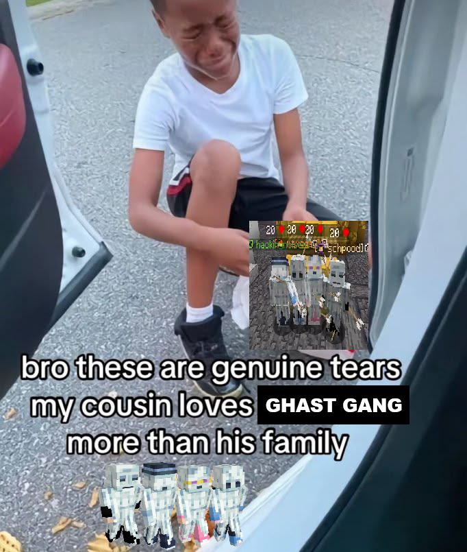 saymyanna's tweet photo. 5 minutes without ghast gang im going crazy https://t.co/AFN1tou8Ev