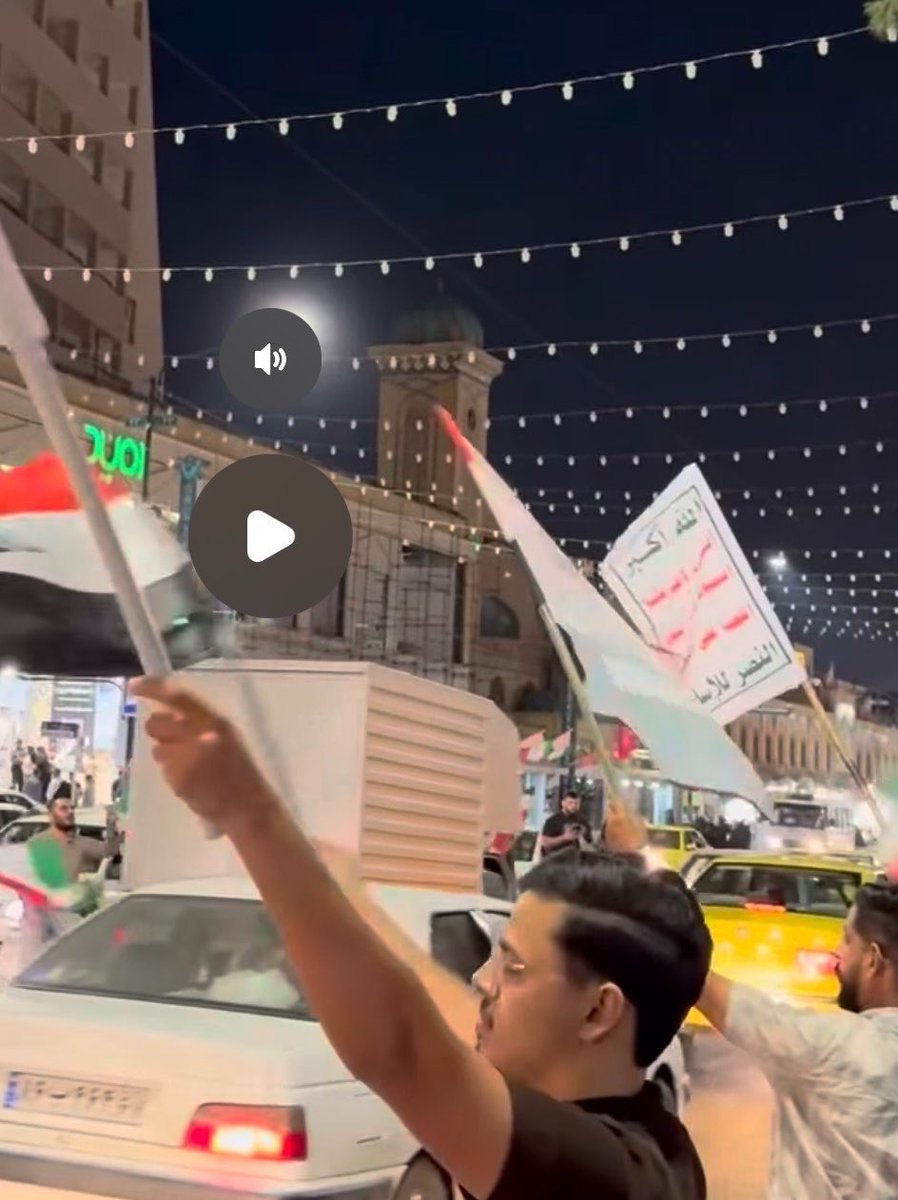 Alerts_CAM's tweet photo. 🇮🇷 Mashhad, Iran. September 20.

A sign appears to display the Houthi slogan: “God is greatest. Death to America. Death to Israel. A curse upon the Jews. Victory to Islam.”

This is an explicit threat against Israel and America combined with an openly antisemitic curse targeting Jews as a people.