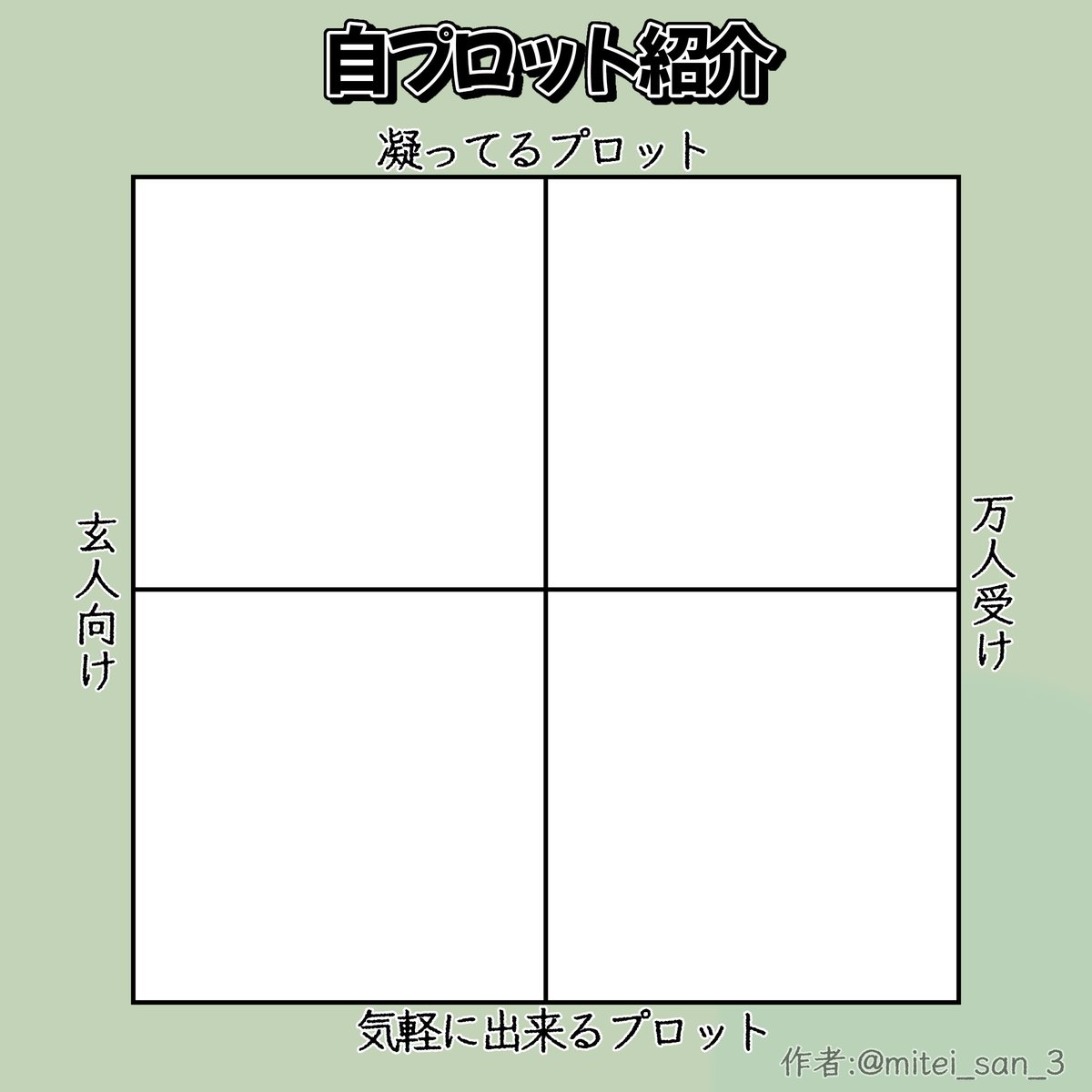 mitei_san_3's tweet photo. 欲しかったので作りました、後悔はしていません。既出であれば申し訳ないです😢😢
使いたい方どなたでもどうぞ‼️

⬇⚠️注意⚠️⬇
ご使用の際は引用元を明記していただけると嬉しいです👉🏻👈🏻
過度な加工（色変は○）やサインを消すなどはNG‼️

 #zetaプロット紹介 #AIチャットzeta 
#自プロ紹介テンプレ https://t.co/BzTSx6yGkx