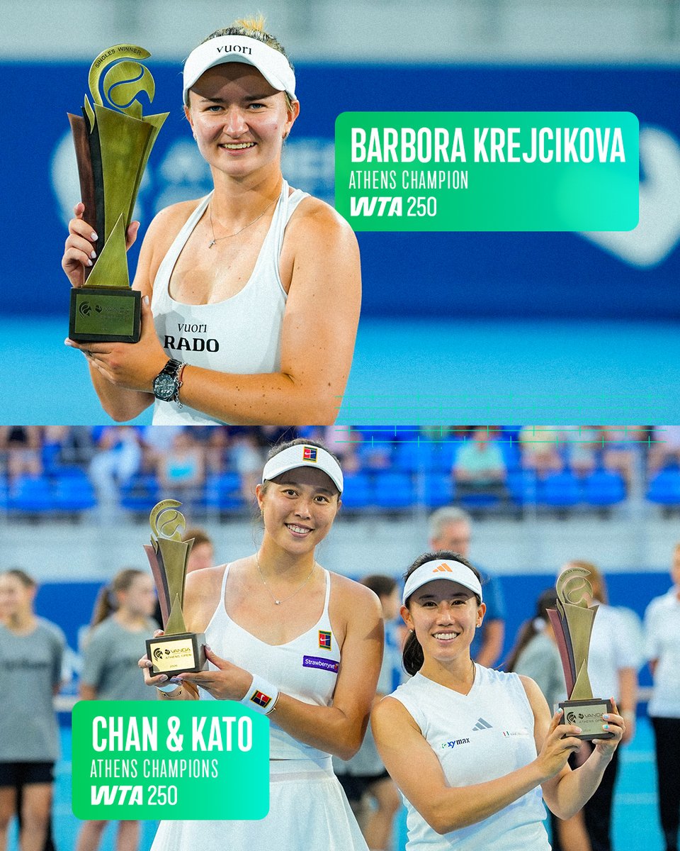 WTA's tweet photo. And that’s a wrap 👌

The Hard Court Swing has been one to remember!

@MercedesBenz https://t.co/zoP5Vwwk34