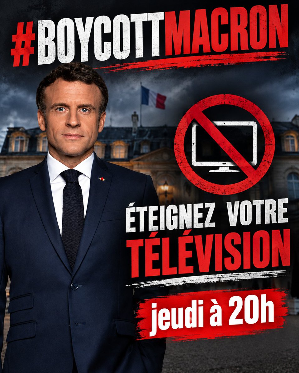 jon_delorraine's tweet photo. Rejoignez le mouvement #BoycottMacron et partagez ce visuel. https://t.co/0n6sogmauR