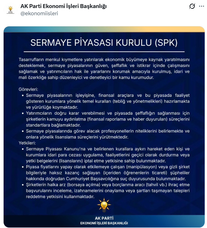 inanmutlu1's tweet photo. Fon vurgunu o kadar büyük bir mesele ki AKP Ekonomi İşleri Başkanlığı SPK'ya yasal görevlerini hatırlatıyor.

 'Sorumluluk senin, işini yap' mesajı veriyor   

İktidar içi yarılmalar artık çok bariz... https://t.co/lhkcynXUHp