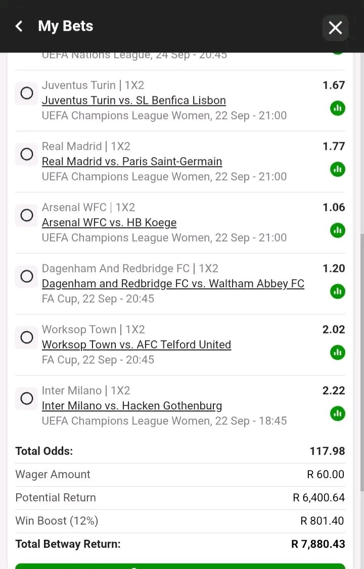 Mamburu_MJ90's tweet photo. Booking code:BW7463270F

Total teams 9🔥 

Total odds 123, 36⚽ https://t.co/1rrRmwUv8q