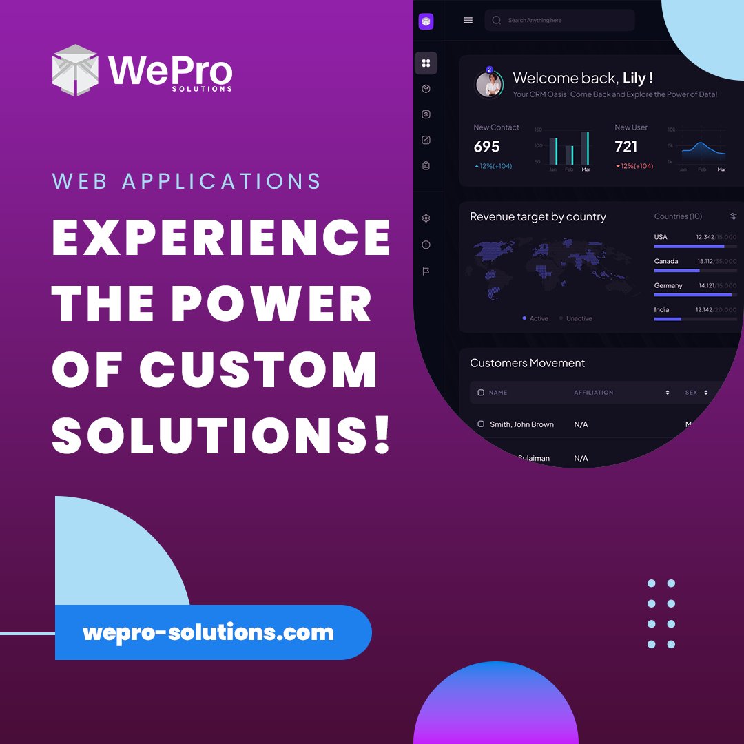 WeProLLC's tweet photo. Struggling to find a software that checks all the boxes? Let's build something that you know is meant for you! Send us a message and let’s talk through your tech problems and come up with the solution! https://t.co/WlFTK6bx9W