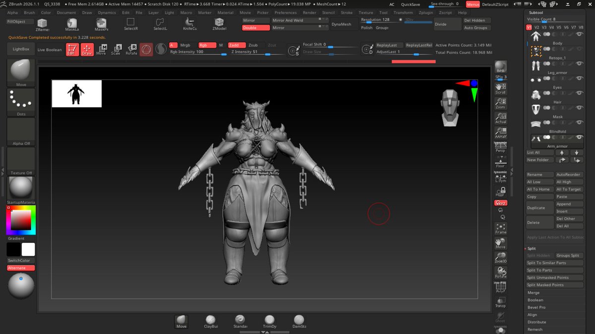 NikoTaurum's tweet photo. Day 5: Some minor adjustments, armor and skirt

Tomorrow I'll start doing props like the bell and the stick to ring it https://t.co/8xYyM6cmzm