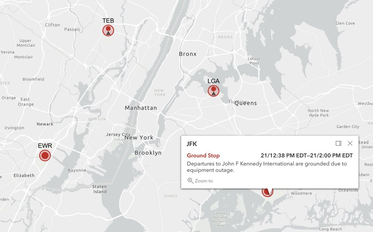 Breaking2003's tweet photo. 🚨🇺🇸 BREAKING: Possible Cyber Attack on US Airports🚨

The #FAA has issued GROUND STOPS at ALL major #New #York area #airports due to an "equipment outage"

This comes as HUNDREDS of foreign leaders descend on #NYC for the #UN #General #Assembly , which starts TODAY

Very inconvenient timing for them!

Airports impacted include #JFK , #LGA , #EWR , and even other northeast airports like #BOS and #PHL .

#breaking #usa #america #trump #iran #viral
