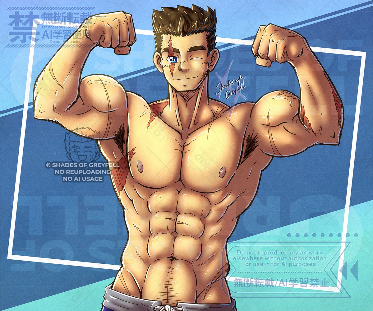 ShadeGreyfell's tweet photo. Double milestone and celebration for the month for 750+ follows here (halfway to how my old main was before) and Biceptember round 2 so have a double bicep flex from Gurei as a treat~ https://t.co/YfaKqqpZAQ