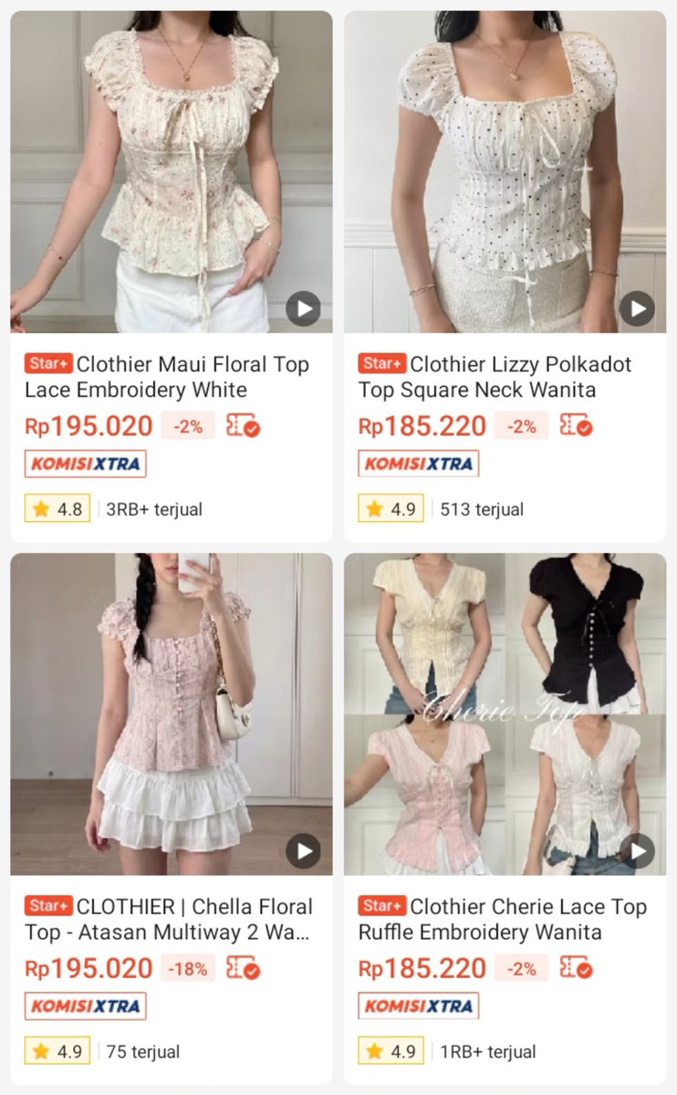 einsheina's tweet photo. CIWI CIWI HARUS TAU INI
nemu store di toko oren atasan girlie cocok buat main apalagi ke taman taman gitu lucuu bangettt 🌺🤍 https://t.co/z2ehidtapc