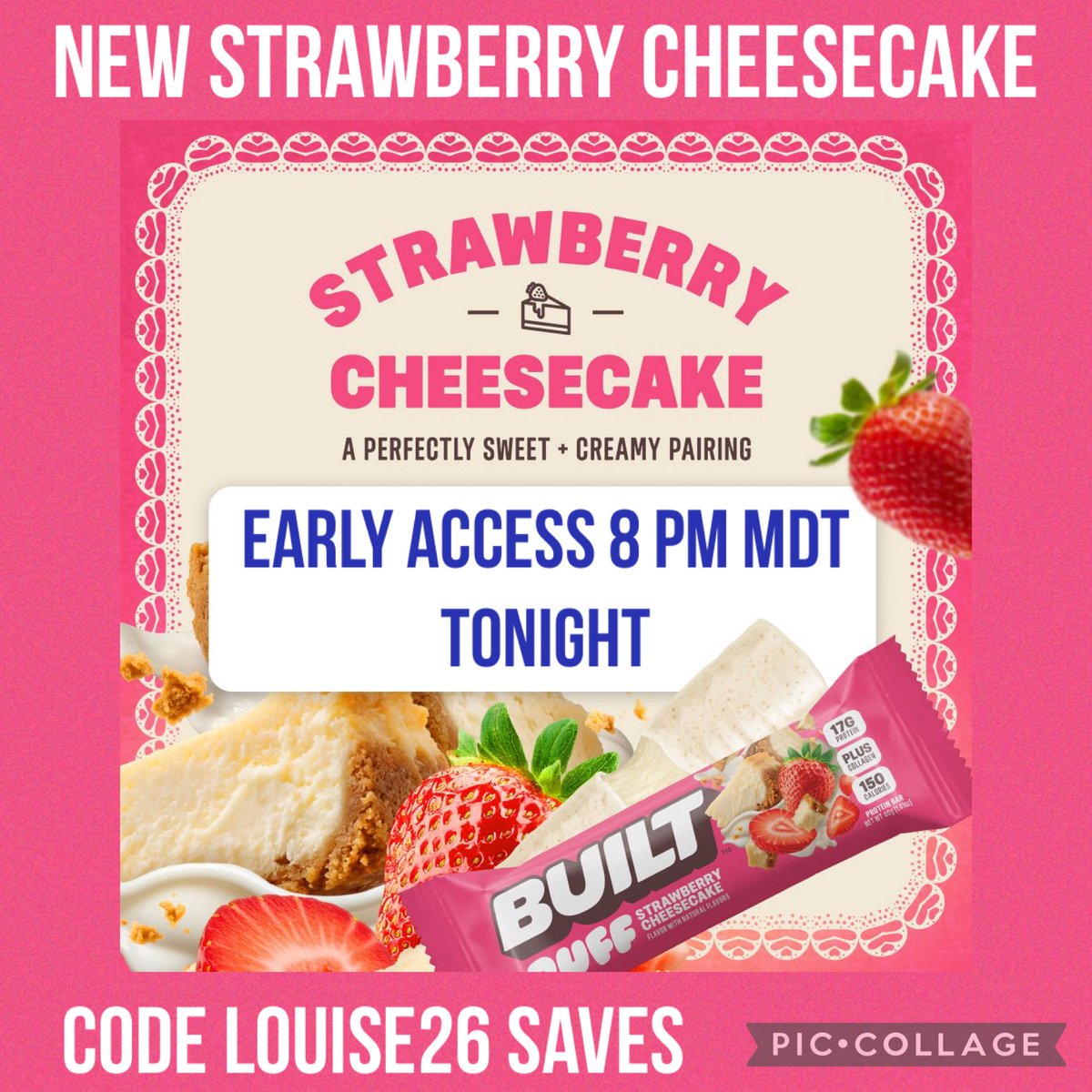 LouiseKelowna's tweet photo. NEW ➡️ https://t.co/PPkConswFY #weightloss #gymgirl #gymguy #snacks #whey #tastesgood #HealthyEating #gym #highprotein #gymlife #wwprotein #love #workout #tasty #proteinbars #healthy #strawberry #builtbar #marshmallows @Built_Bar #weightloss #cheesecake #strawberrycheesecake https://t.co/FXDIXItUc7