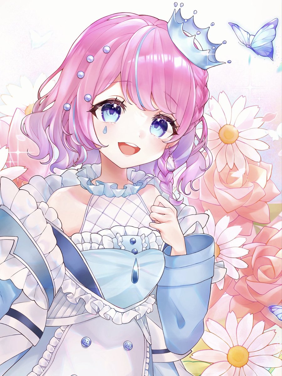 namida_amane's tweet photo. おはなみ〜！🌸💧

今日は16:00からプリキュア歌枠🎤💕
配信活動おやすみ前のラスト配信です！

ちょっと相談したいこともあるので、
プリキュア好きもそうでない方もぜひ！
きてくれたら嬉しいです🫶

#おはようVtuber https://t.co/dLknwgiNsB