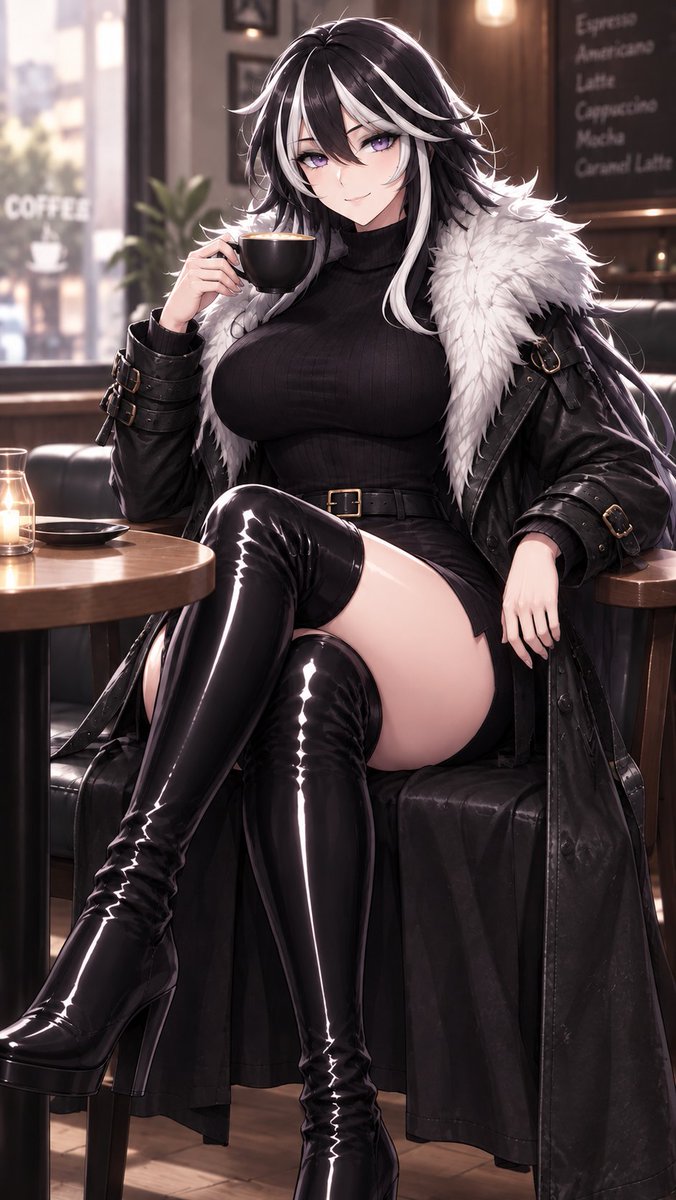 SKamimak's tweet photo. Hm? Oh, don't mind me. Just taking a break~

Wearing The Corrupted Uniform again feels so good, and you seem to agree with how you're looking at my legs~ If you want one yourself, you just need to do, one~ simple~ thing~

Drop and Submit~ 

Submit to Mistress @SkipperFliper~ https://t.co/yHXxikbwMB