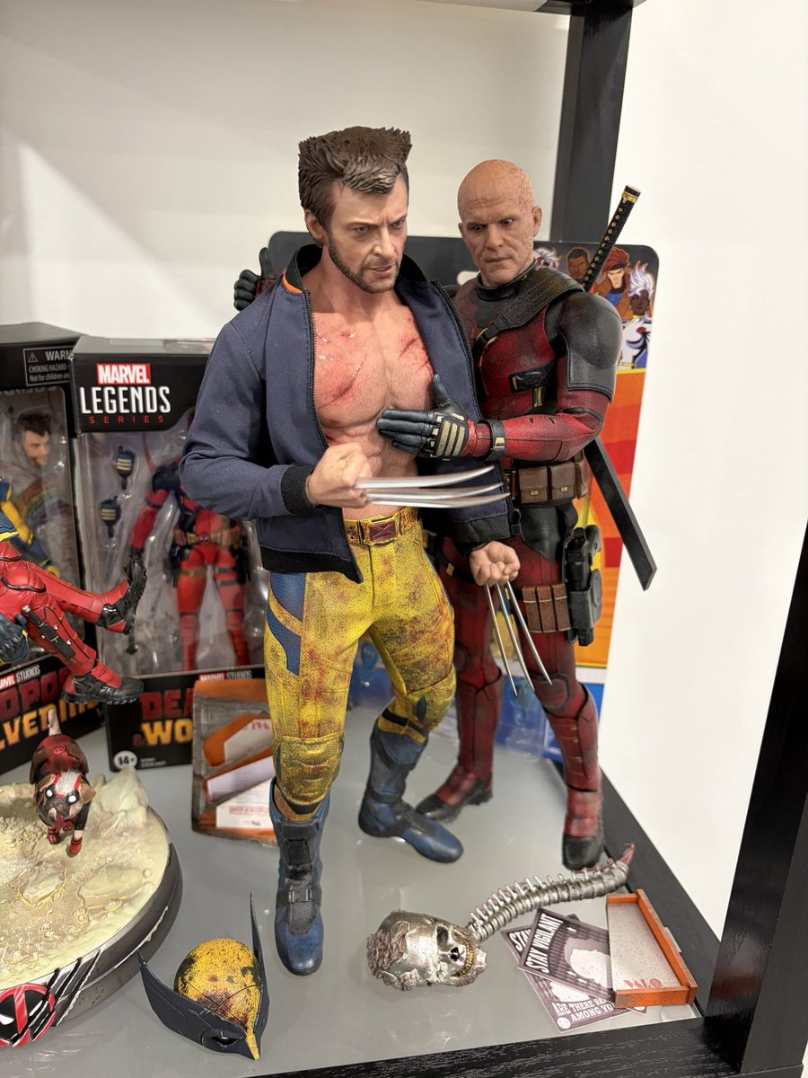 kreature_kait's tweet photo. I decided to go without their stands so that they could be close together 🫶🏻
#deadpoolandwolverine https://t.co/HFaBDJBw6H