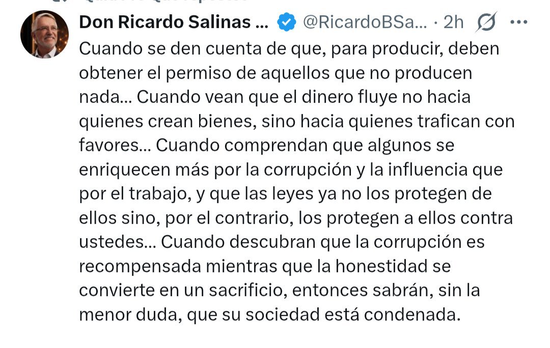 ZuritaCarpio's tweet photo. Salinas Pliego explicando cómo consiguió TV Azteca https://t.co/HJd4BNcByg
