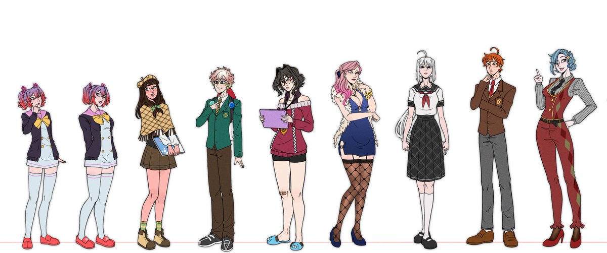 eng_yla's tweet photo. And so, those are all of them! From smallest to tallest! 
#Sdra2 https://t.co/H7IuAi68kQ