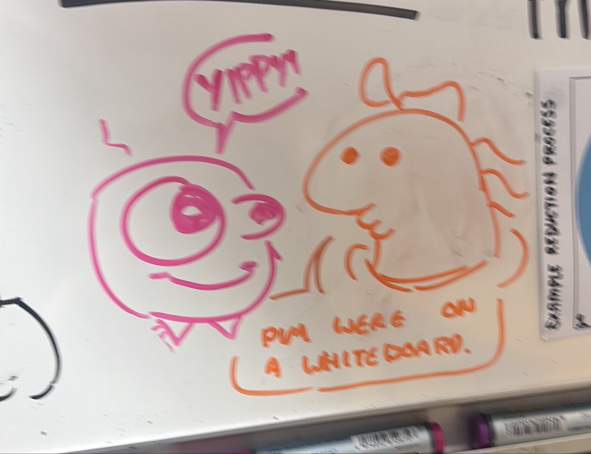 AvenueQueer's tweet photo. A week ago i put pim on a whiteboard and now charlie has found him
Love wins https://t.co/hxbTPtBpq0