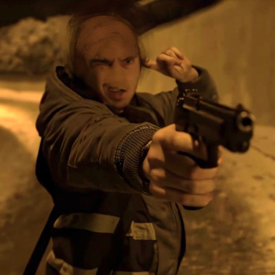 bunchoffinger's tweet photo. I removed bryans hair and nose again because i think he looks better #residentevil #bryanhodukavich https://t.co/uxneIf3CMV