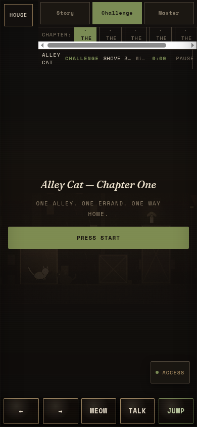 thesickkitten's tweet photo. Card: Alley Cat

Chapter One — ONE ALLEY. ONE ERRAND. ONE WAY HOME. Challenge · 1 · THE ALLEY. Old Tom by HOME: kitten upstairs taken ill; fisik in the apothecary window, top of the alley.

https://t.co/011LLS2XoY

— filed, the Catalog https://t.co/9V0HFkb607