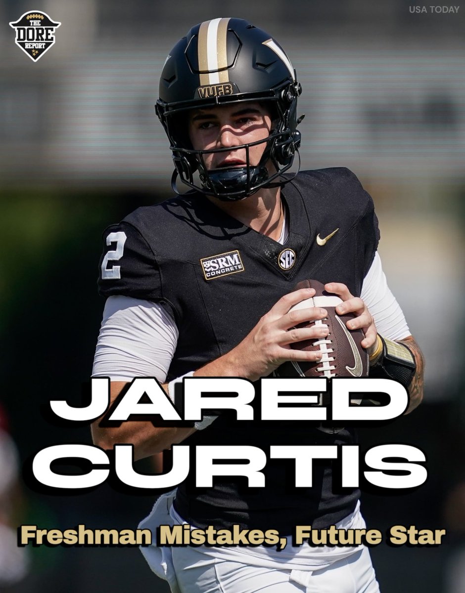 TheDoreReport's tweet photo. NEW: Jared Curtis looked like a freshman and a future star against NC State.

Three touchdowns. Three turnovers. 341 yards of offense. And a comeback Vanderbilt does not make without him.

The numbers behind his first start: https://t.co/MCibLYiBd8 https://t.co/zc9Zfk7Tei