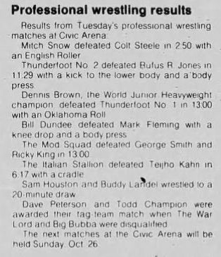 chucknolanjr's tweet photo. @MidAtlanticPod And as Jim Cornette said on a recent podcast, Bill Dundee was sent there not as punishment, but because he was trusted to handle the booking well and teach the youngsters. https://t.co/NaI9msNagy