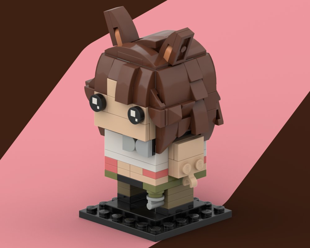 Bricksy32's tweet photo. Made a LEGO Lady Qathrin Brickheadz @Lady_Qathrin #Qatalogue #moc #lego #vtuber. https://t.co/YS6fTGpipl