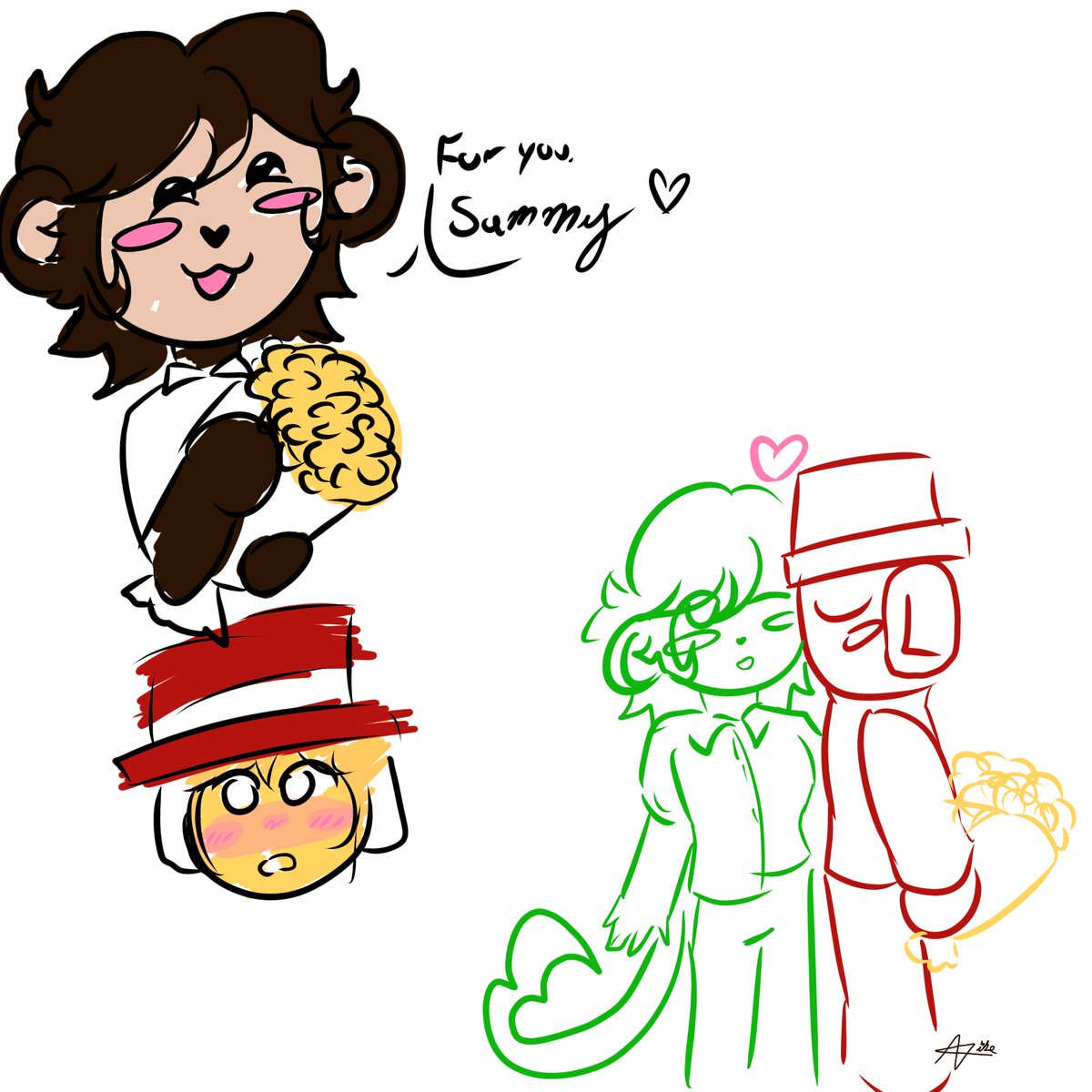 Hoper_Nick_210's tweet photo. Un dibujo medio mal hecho por el día de las flores amarillas
Sé que se ve horrible pero quería publicar algo porque ya tenía bien abandonado el ship
#samdel #Samdel #sammy #jandel #sammyxjandel #jandelxsammy #digitalart https://t.co/yvgXrRCQGw