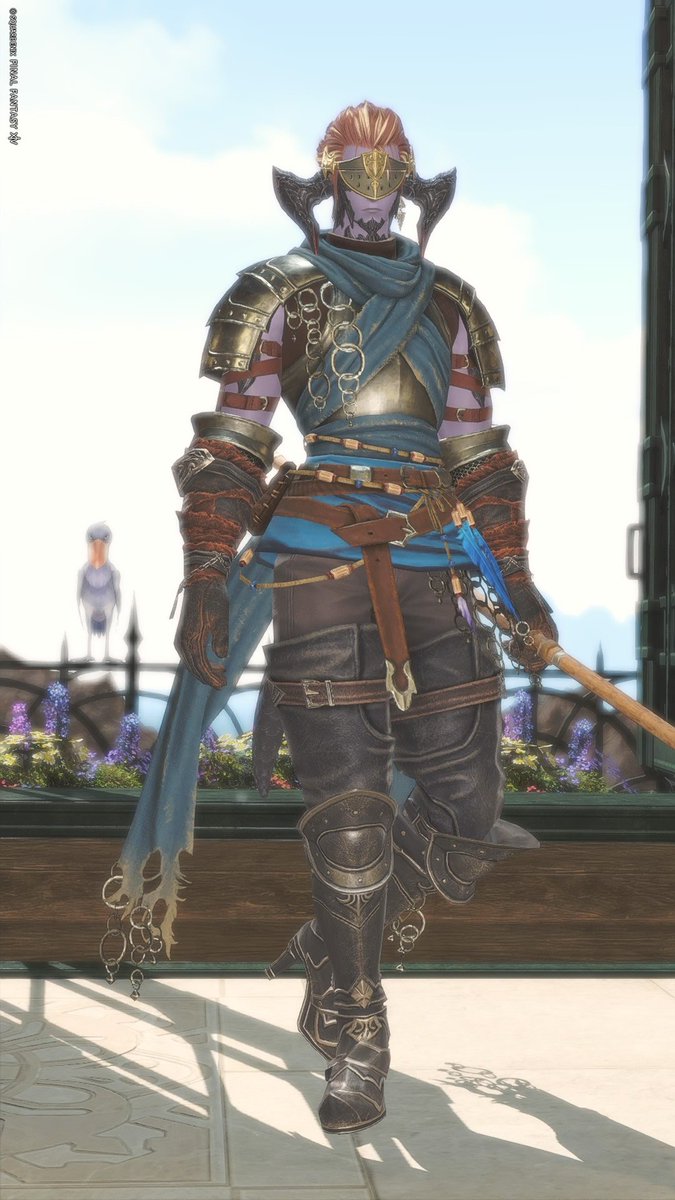 Ejinn0604's tweet photo. 念願の頭装備が使えるようになってウキウキの青魔と、最近少しずつレベリングを再開したﾘｭｰｻﾝ https://t.co/yITQyKF0vU