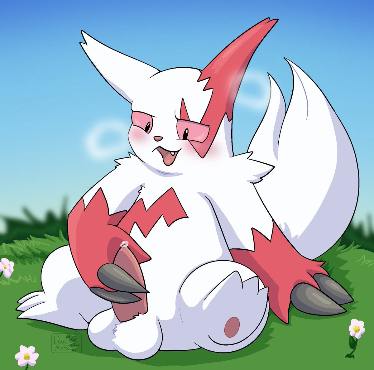 CreamTeaBoba's tweet photo. I forgot to post this Zangoose having some fun by himself! 
#nsfw #nsfwfurry #nsfwpokemon #zangoose #digitalart #masterbation #dick https://t.co/MDzD3xynWD
