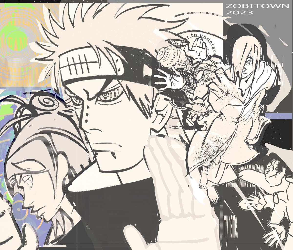 zobitown's tweet photo. #naruto thumbnail i did in 2023 but i never ended up actually finishing the piece, still kind of fun though maybe https://t.co/kkEEmECQIA