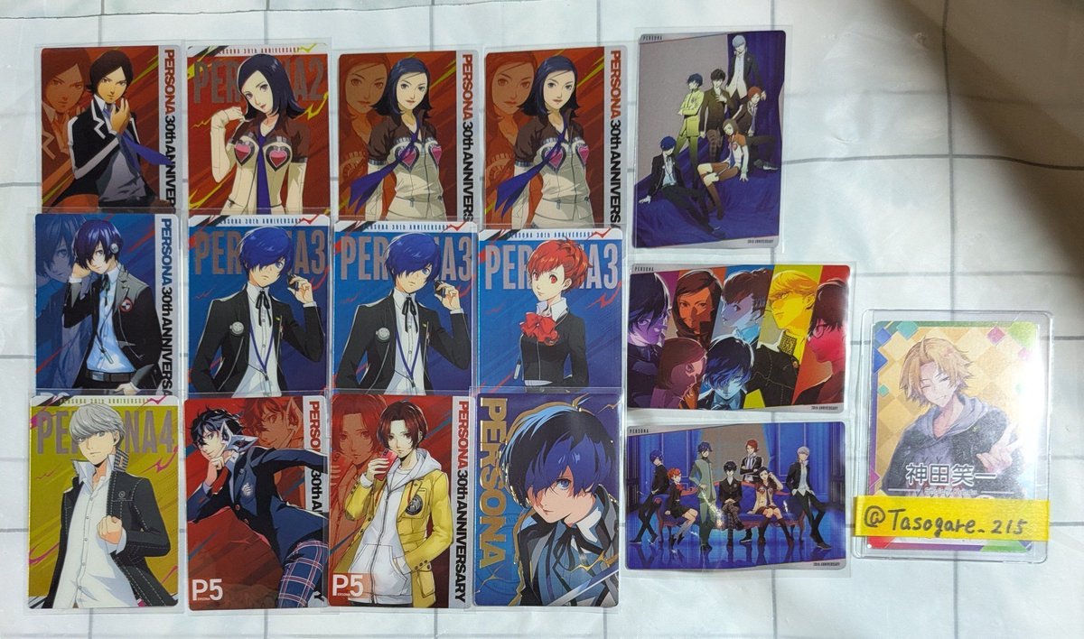 Kurogi_Ring's tweet photo. 【 譲渡 買取 (交換) 】
ペルソナ ウエハース3 

譲
N：罪、罰、P3M、P3W、P4、P5、P5X、集合
SP：P3M

求→各170円＋送料
※SPは300円〜要相談

🌿推しも含まれてますが重複分
🌿SPは全て纏めてのみ
🌿一部Nは条件あり
🌿交換は別界隈であれば検討可
🌿振込のみ
🌿プロカ必読 https://t.co/7kt94I75wq