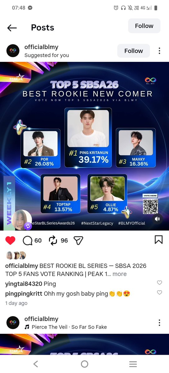 mae_ann76546's tweet photo. Please vote for my Baby ping
@PKrittanun https://t.co/SJYyJu3IEe