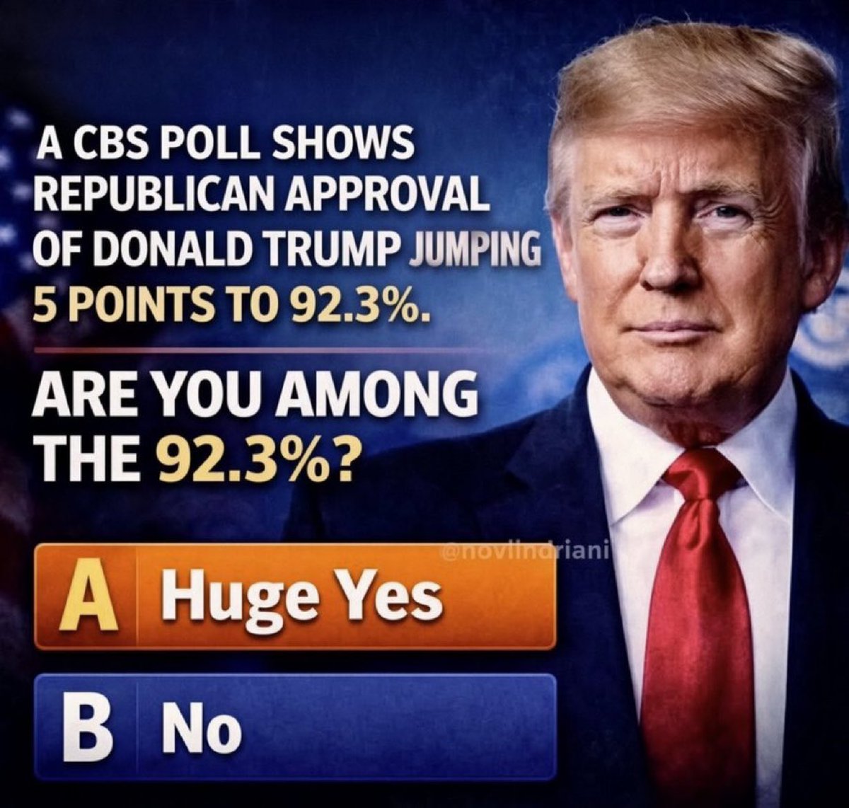 johnfkjunior_'s tweet photo. What are chances you'd vote for  Trump in 2028 if he could run again. 🇺🇲🇺🇲

A.100%   
B.75%    
C.25%    
D.0% https://t.co/43HLFpWUx3