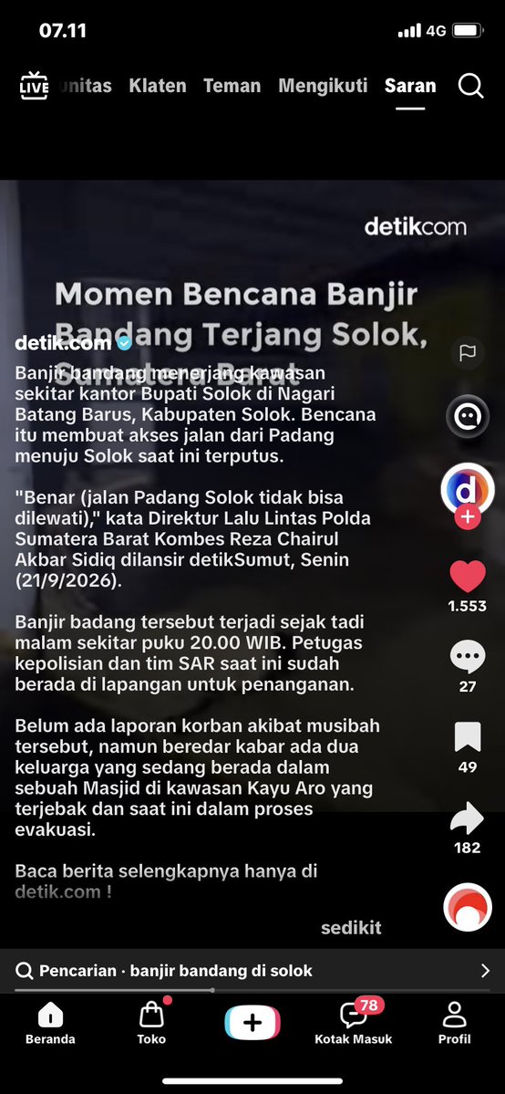 jenostalker's tweet photo. GUYS BANJIR BANDANG MENERJANG SOLOK, SUMATRA BARAT. 

stay safe kalian yang berada disana ya, dan stay safe kita semua semoga allah senantiasa melindungi kita dari segala marabahaya. https://t.co/37297sxBQi