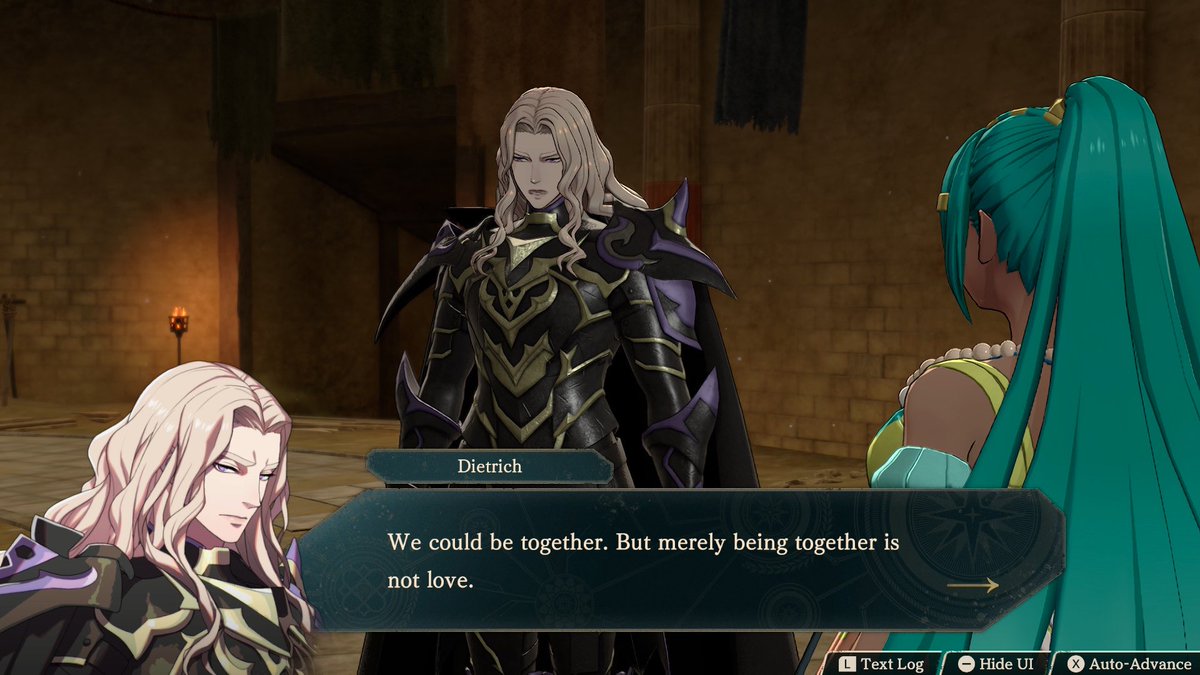 librabot's tweet photo. «FEFW spoilers» Esmeralda butting in just to find out that Dietrich does not believe in the same kind of love as most other beings https://t.co/IYSDlMUq1y