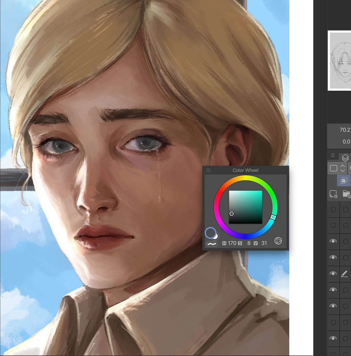 sadmortician's tweet photo. historia wip https://t.co/Sf55WX1Yys