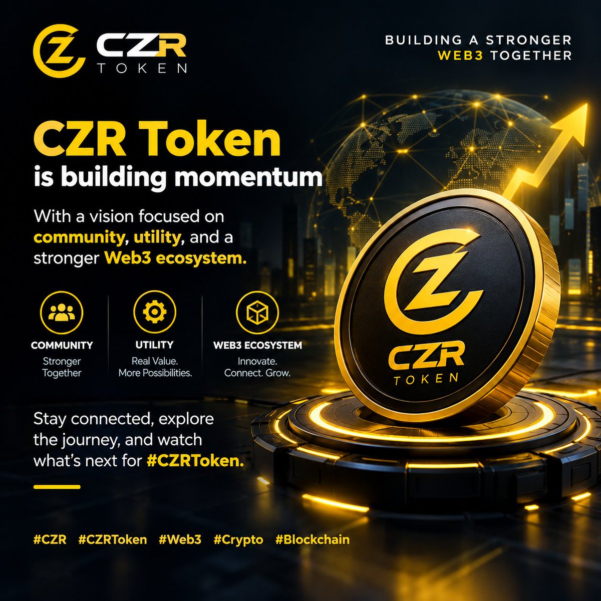 browndhon's tweet photo. CZR Token is building momentum with a vision focused on community, utility, and a stronger Web3 ecosystem. 🚀

Stay connected, explore the journey, and watch what’s next for #CZRToken. 🔥

#czrtoken #czr https://t.co/teQ3BcnVv5