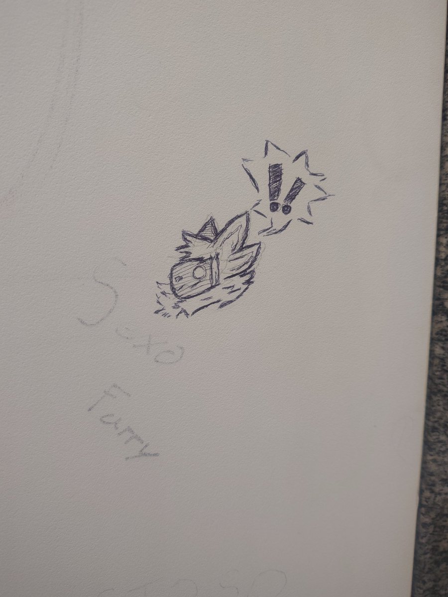 Mankikai's tweet photo. Protogen no banheiro da faculdade https://t.co/HDtqkkiDx4