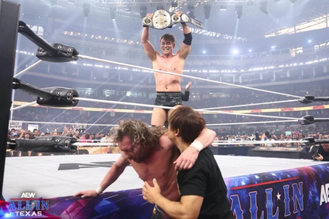 winterweather's tweet photo. i accepted that kota ibushi would probably never wrestle again a while ago but it still hurts. a lot.

one the most batshit insane pro wrestlers of the modern era. he gave 110% every night nearly 20 fucking years and had 0 care how it affected his body.

him, omega & tanahashi are 3 wrestlers who changed my brain chemistry forever and watching the years catch up to all ofthem in different ways has been emotional to the say least. 

eternally grateful ibushi got to have a final little run in 2025, he got another match with okada, he showed he still could go, he got to work one more stadium show at all in texas, he got to be ringside with kenny at all in texas, he got to team with tanahashi & kenny one last time at forbidden door.

i’ll miss this fucking maniac wrestling but i hope the rest of his life is spent painless and happy. really hope this venue project works out.

there will never be another kota ibushi. godspeed you lunatic ❤️