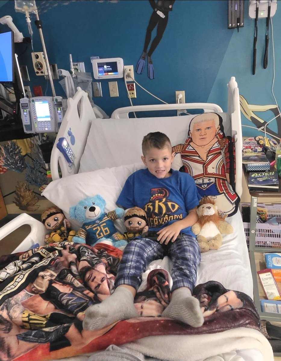 Jmichelle231's tweet photo. Hello, My son Leo was just diagnosed with a cancerous tumor and is having a really tough time while we wait for more answers. He is WWE's biggest fan, it is life ! We are planning on going to SmackDown this Friday. We can’t afford the VIP packages, but I am doing everything I can to give him a win. If you or another superstar have 30 seconds before the show to wave or say hi, it would mean the world. Even a public reply here would absolutely make his year. Thank you for being one of his heroes. 🙏 I'm reaching out in any way I can because I would do anything for him ! Thanks for taking the time to read this, I know everyone is super busy 🩷