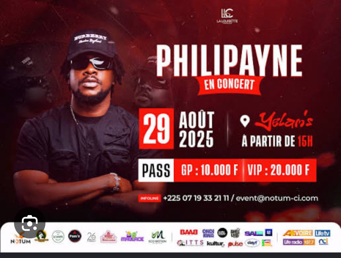 bauberael's tweet photo. Concert de Payne c’est le 29 
Nv date du 30 
Accident c’est le 31 matin sur route d’assini mais Yf selon toi il revenait du concert du pays 😹☝🏾🫩 G1 https://t.co/yJhA2U65ab