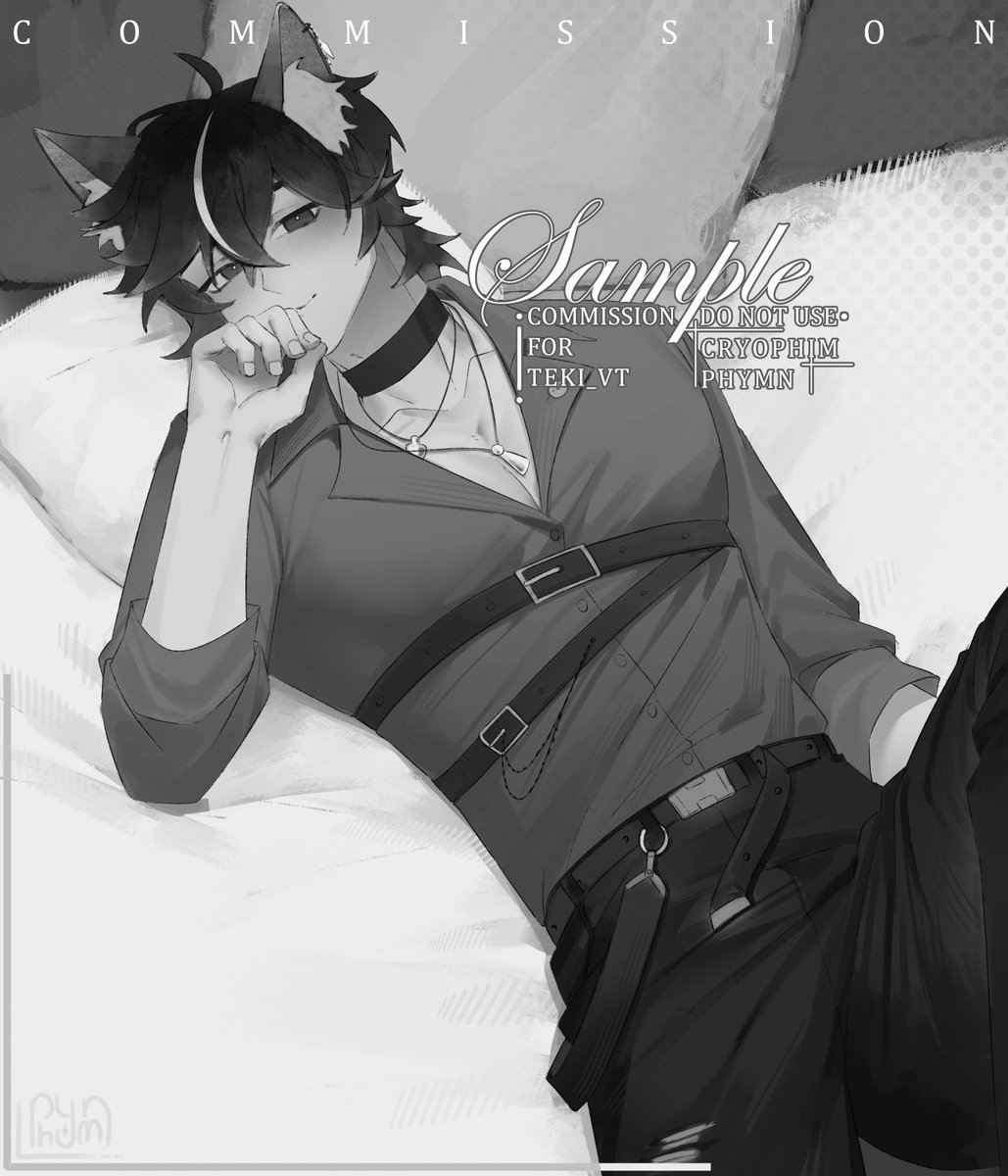 cryoph6's tweet photo. ◜Greyscale Skeb Style / Surprise Me
⤷ Cms for @Teki_VT 
•  ︶⊹︶︶ ⛇ ︶︶⊹︶

⤷ #Vgen #VgenComm (🔗 Below) ༄.° https://t.co/SUirXbmWHy