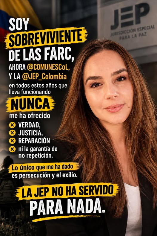 Mariano_OspinaP's tweet photo. REALIDADES DE LA JEP...
"Yo soy sobreviviente y por eso hablo, y nunca más callaré"
Lorena Murcia